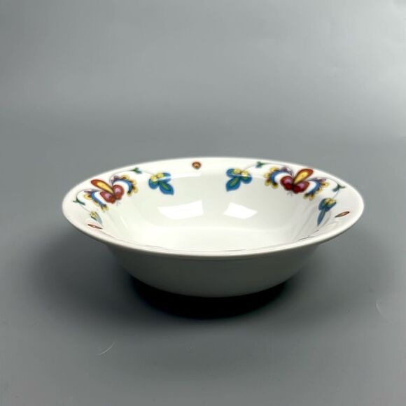 The Porsgrund Norway 76 Farmer's Rose Cereal Bowls Set Of 2 Vintage Unused - Picture 3 of 9